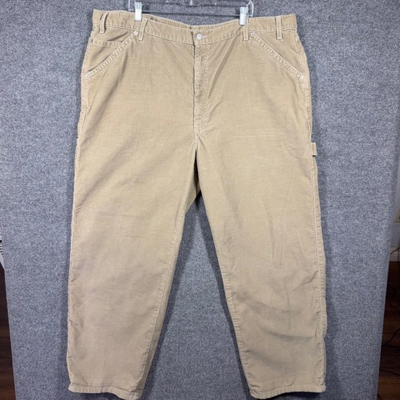 Vintage Y2K Levis Red Tab Carpenter Pants Corduroy Mens 48x32 Workwear 2000